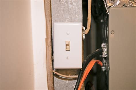 gas furnace switch disconnect